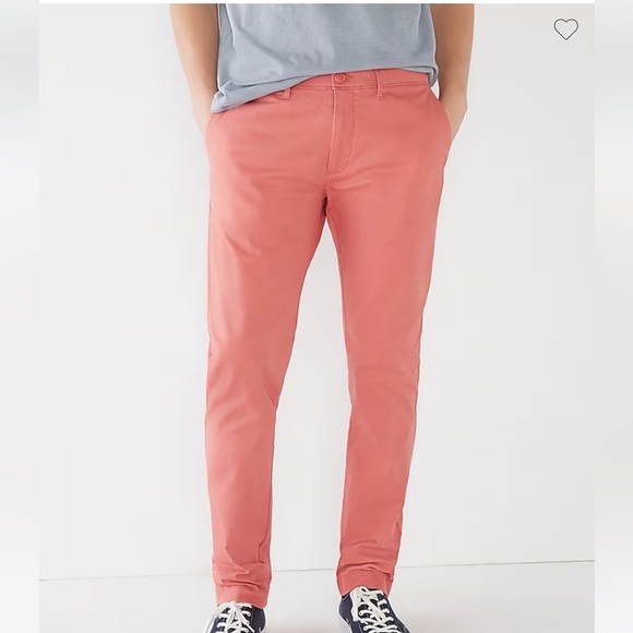 NWT J Crew 484 Slim Fit Stretch Chino Pants in Newport Red Size 33x32 - Picture 1 of 5